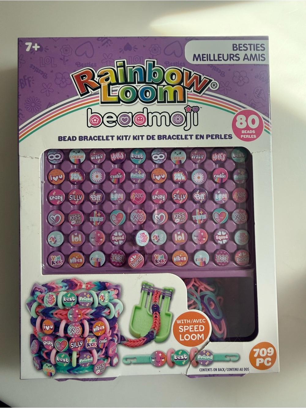 Rainbow Loom Beadmoji Bracelet Kit - Purple Party Beads